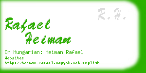 rafael heiman business card